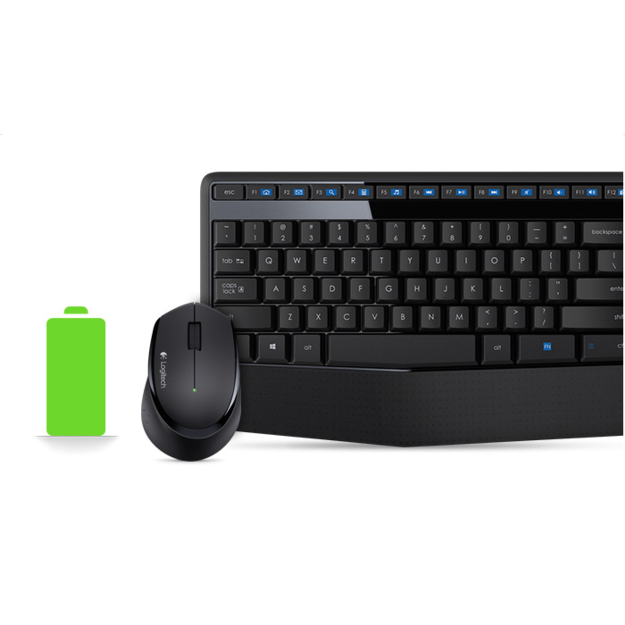Logitech MK345 Kablosuz Q Siyah MM Klavye Mouse Set[920-006514]