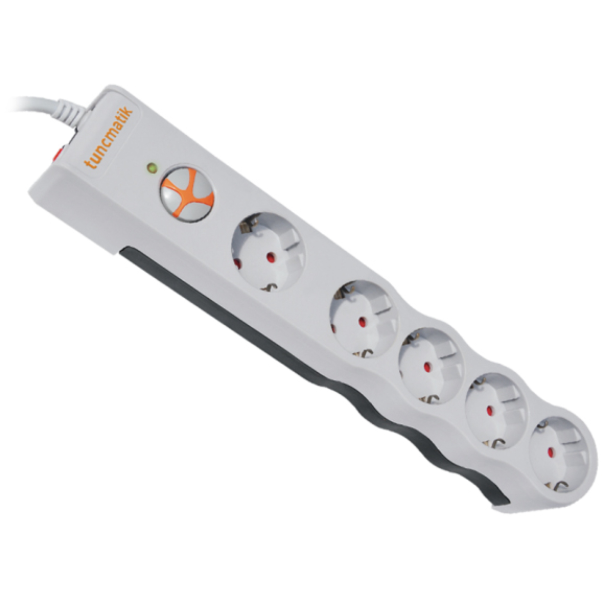 Tunçmatik Powersurge 5-li Beyaz Akım Korumalı Priz (TSK6134)