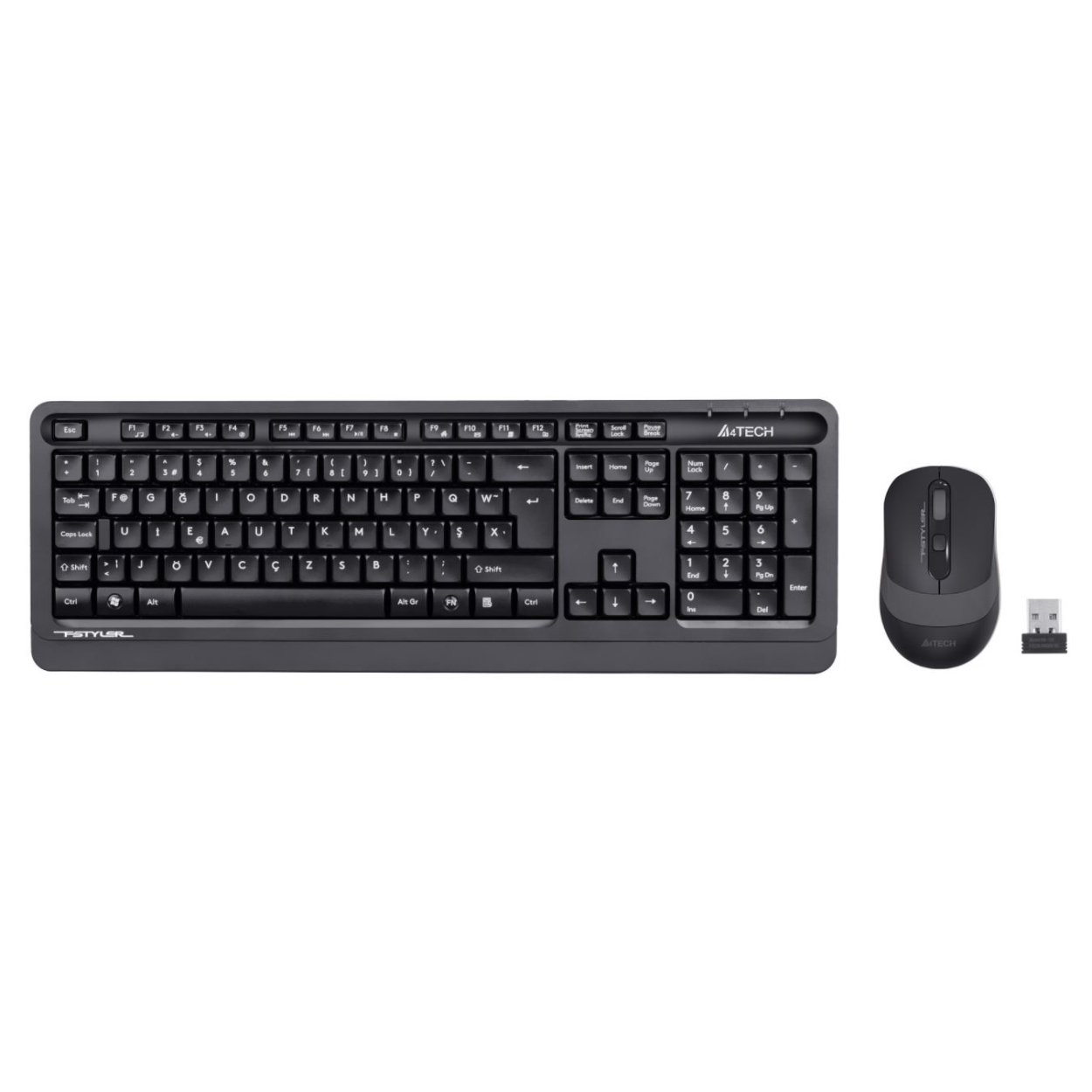A4 Tech FG1010F Kablosuz Siyah F Klavye Mouse Set