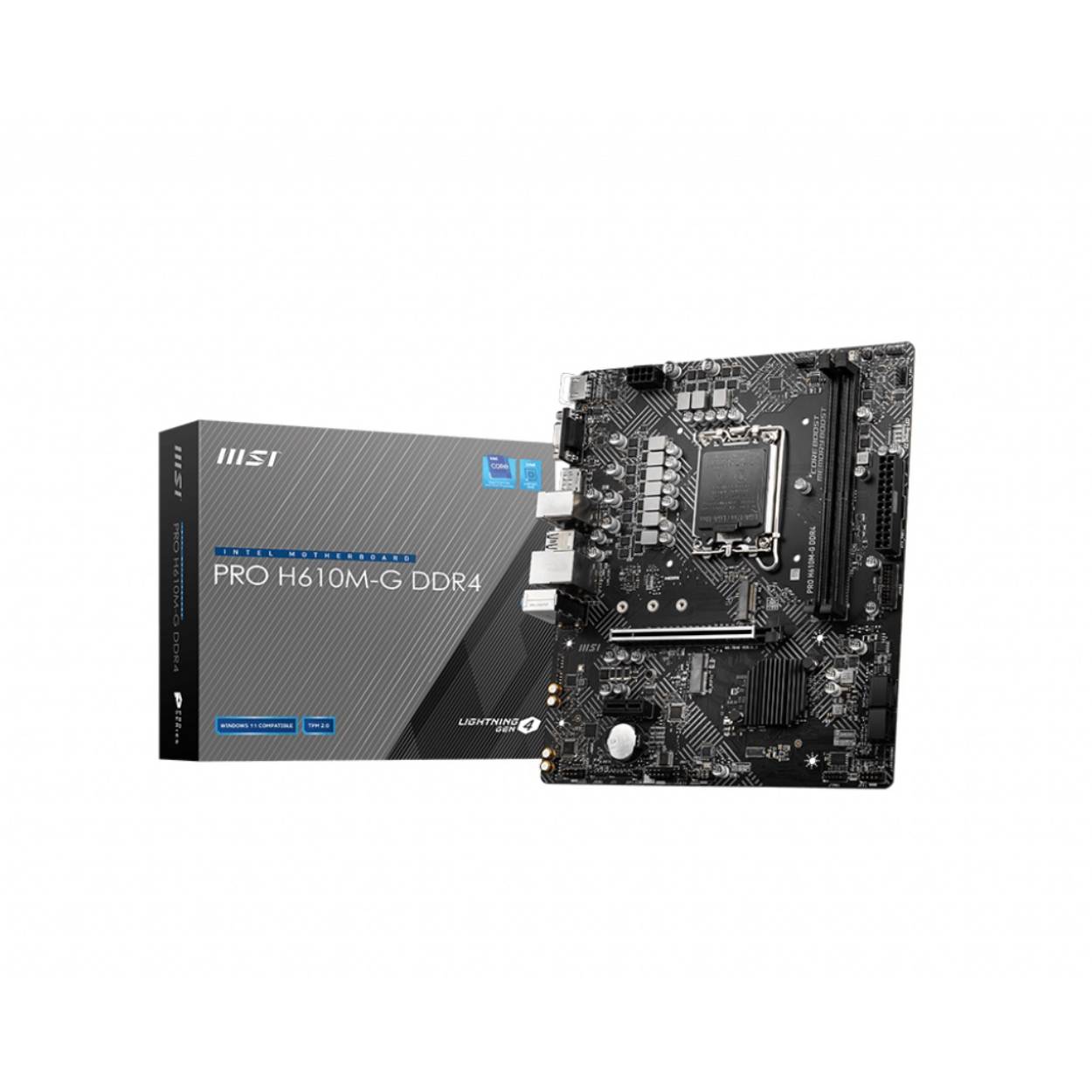 MSI PRO H610M-G DDR4 1700P 3200(OC) VGA HDMI DP M.2 USB3.2 mATX
