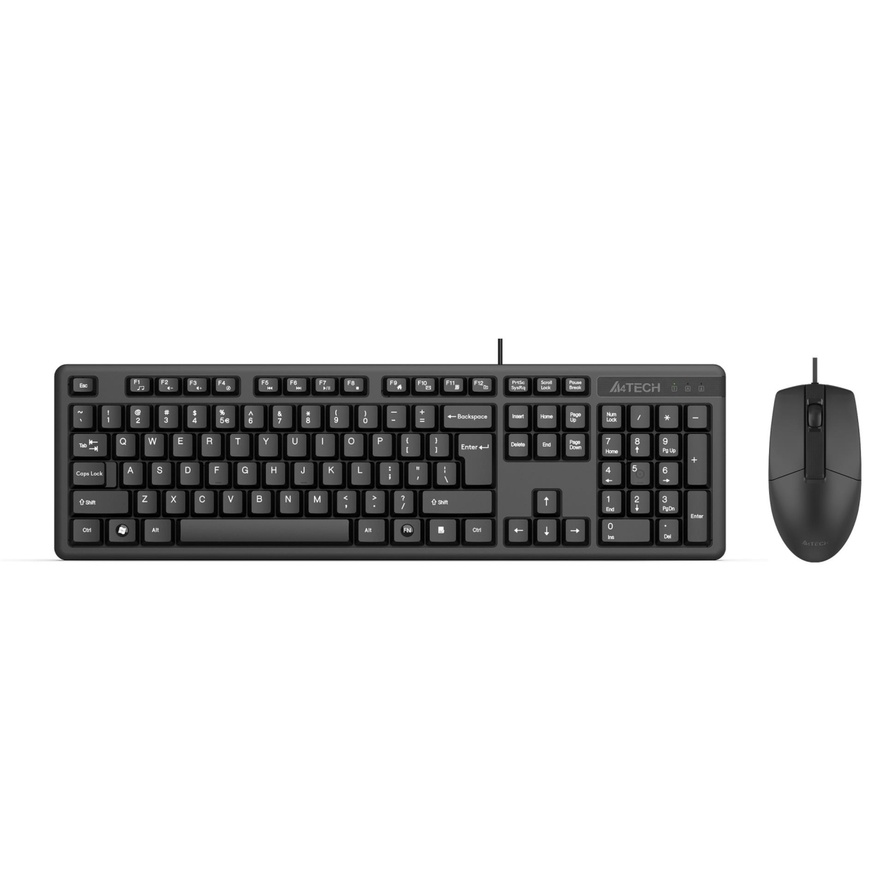 A4 Tech KK-3330 TR Q Siyah Kablolu USB Klavye Mouse Set