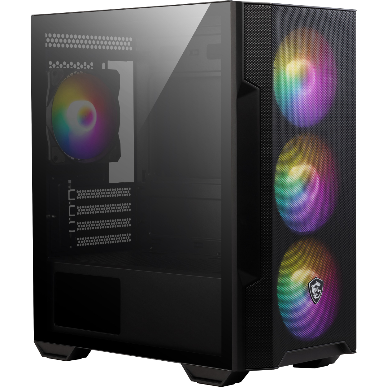 MSI MAG FORGE M100R 4x120mm ARGB Fan PSU Yok Micro ATX Gaming Kasa