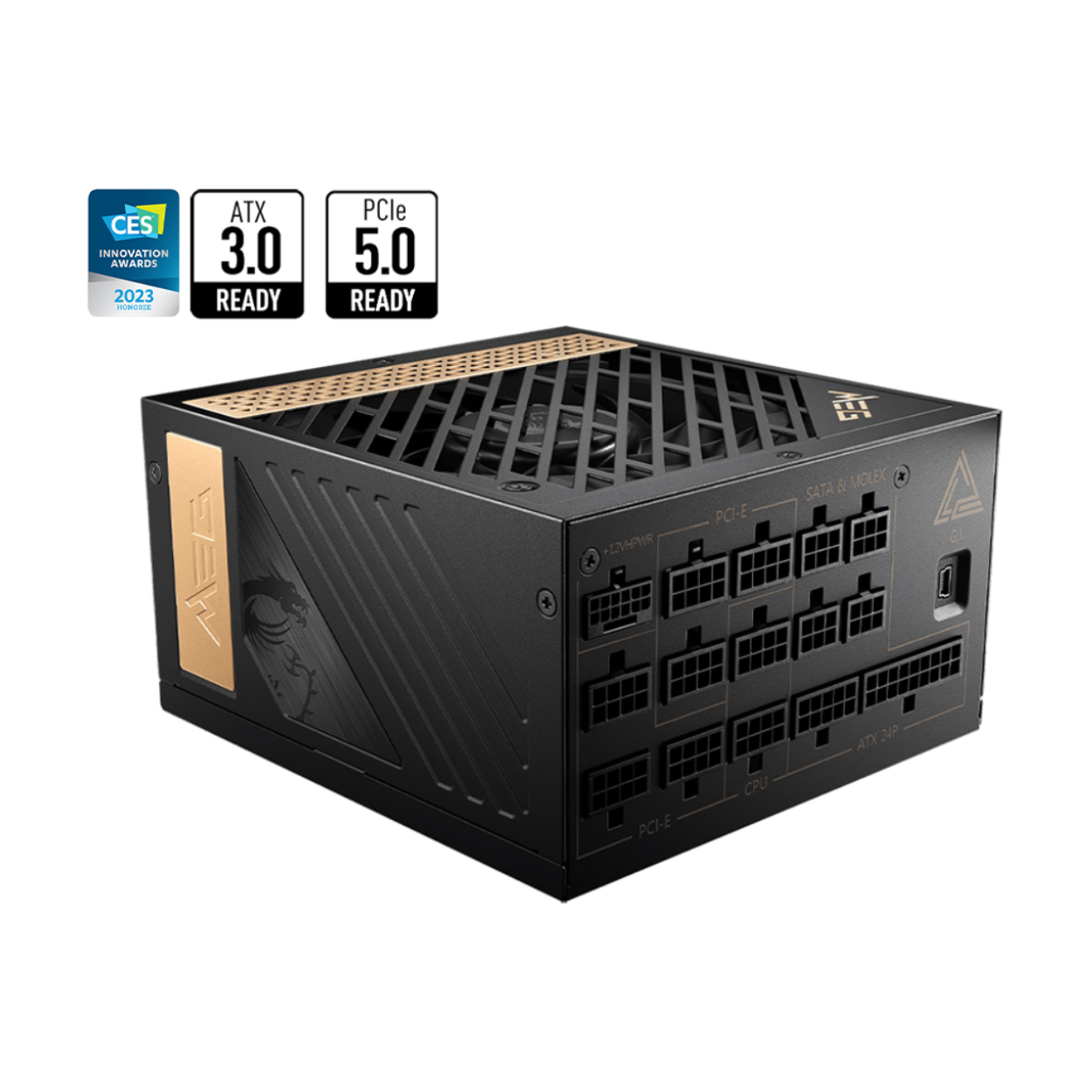 MSI MEG AI1300P PCIE5 1300W 80+Platinum ATX 3.0  Power Supply