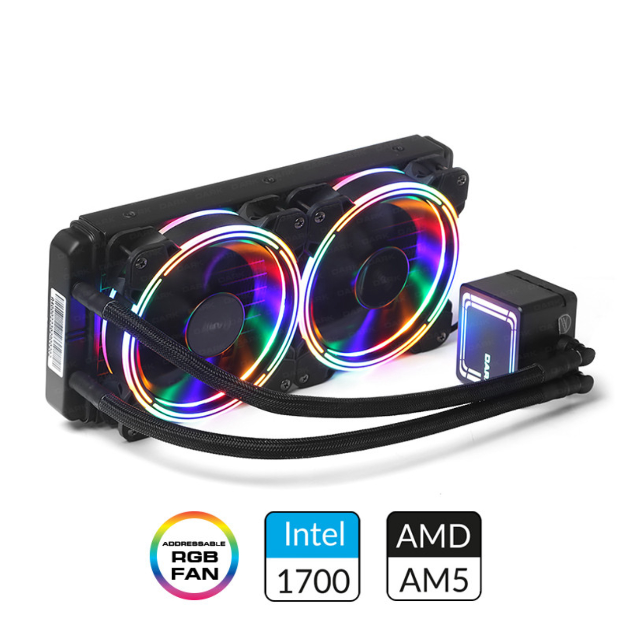 Dark AquaForce W246 240mm Fixed RGB Led'li Sıvı Soğutma [DKCCW246]