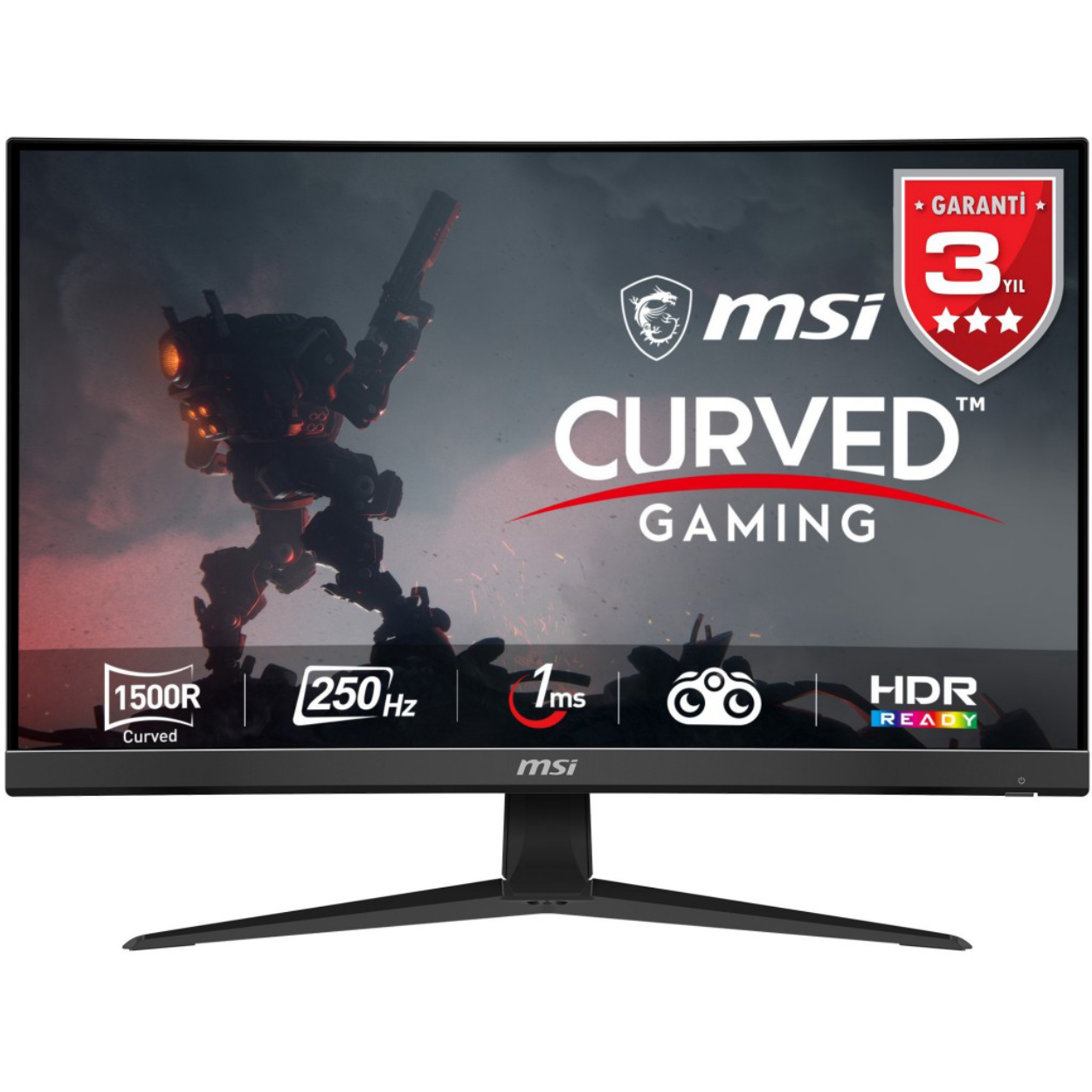 27" MSI G27C4X 1ms 250Hz FHD 2xHDMI DP VA Curved Gaming Monitör