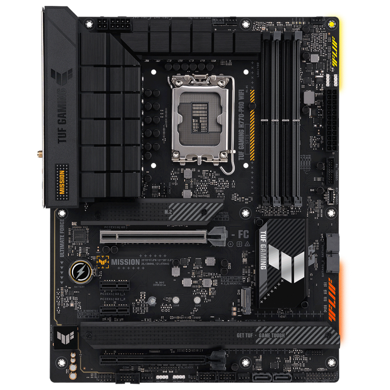Asus TUF GAMING H770-PRO WIFI DDR5 1700P 7200(OC) HDMI DP M.2 WiFi BT 128GB ATX