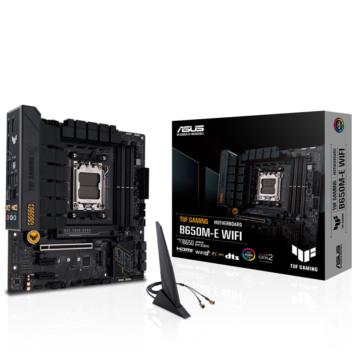Asus TUF GAMING B650M-E WIFI AM5 DDR5 6400(OC) HDMI DP M2 Wifi BT mATX 128GB Ram