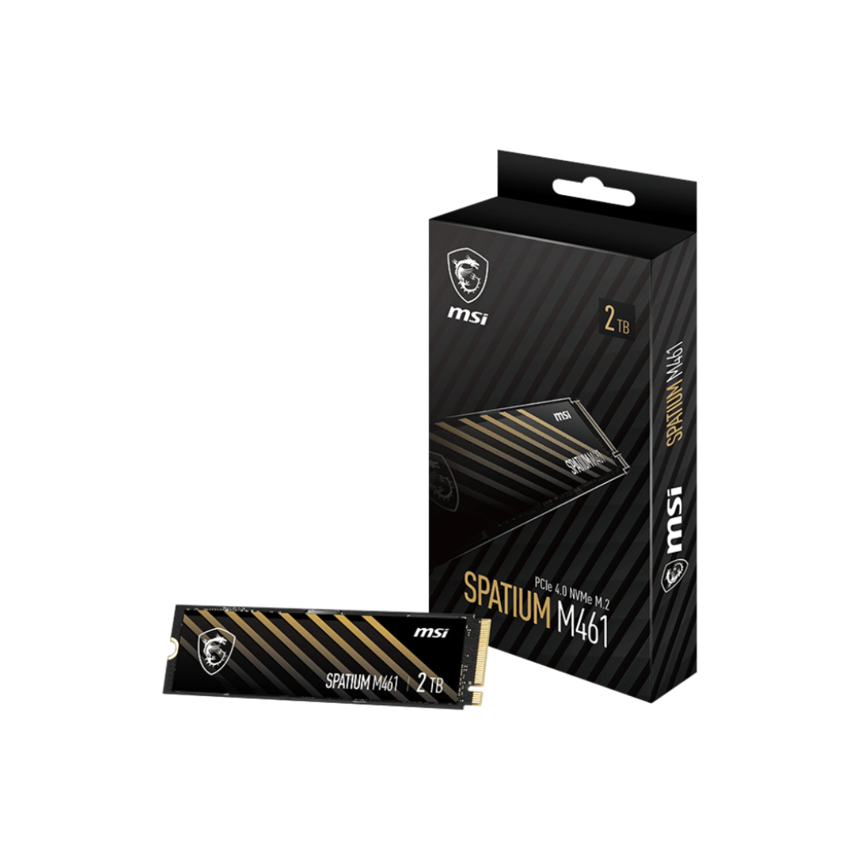 MSI 2TB SPATIUM M461 PCIe 4.0 NVMe M.2 2TB SSD 5000-4200MB/s
