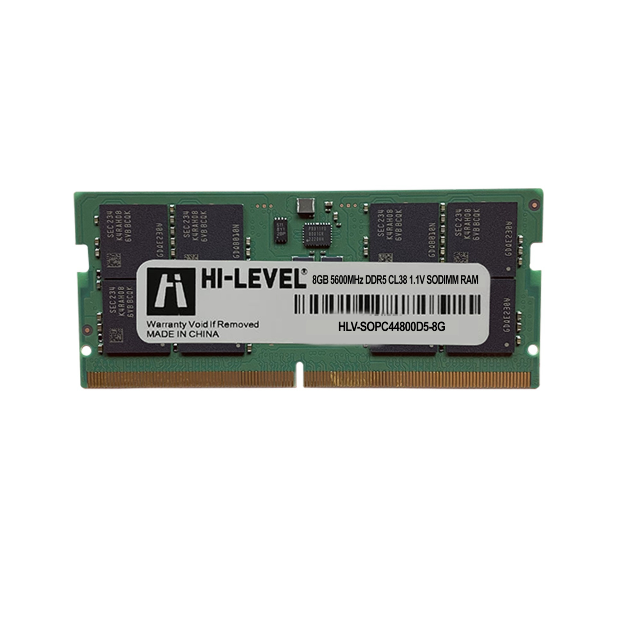 Hi-Level 8GB 5600MHz DDR5 Sodimm Kutulu (HLV-SOPC44800D5/8G)