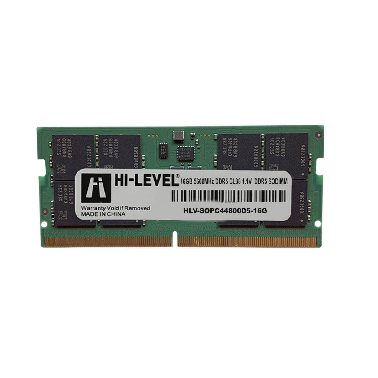Hi-Level 16GB 5600MHz DDR5 Sodimm Kutulu (HLV-SOPC44800D5/16G)