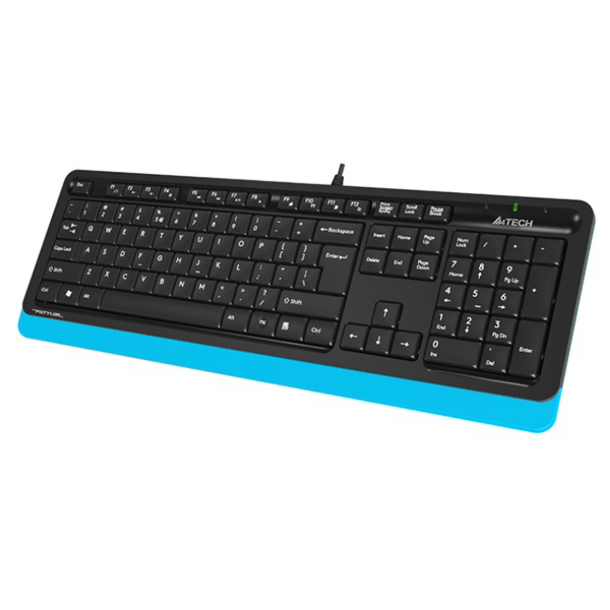 A4 Tech FK10 USB Kablolu Q Multimedia Klavye Mavi