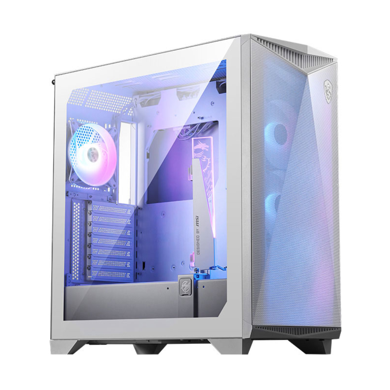 MSI MPG GUNGNIR 300R AIRFLOW Beyaz 3xA-RGB Fan 4x12cm Fan T-Glass ATX Kasa