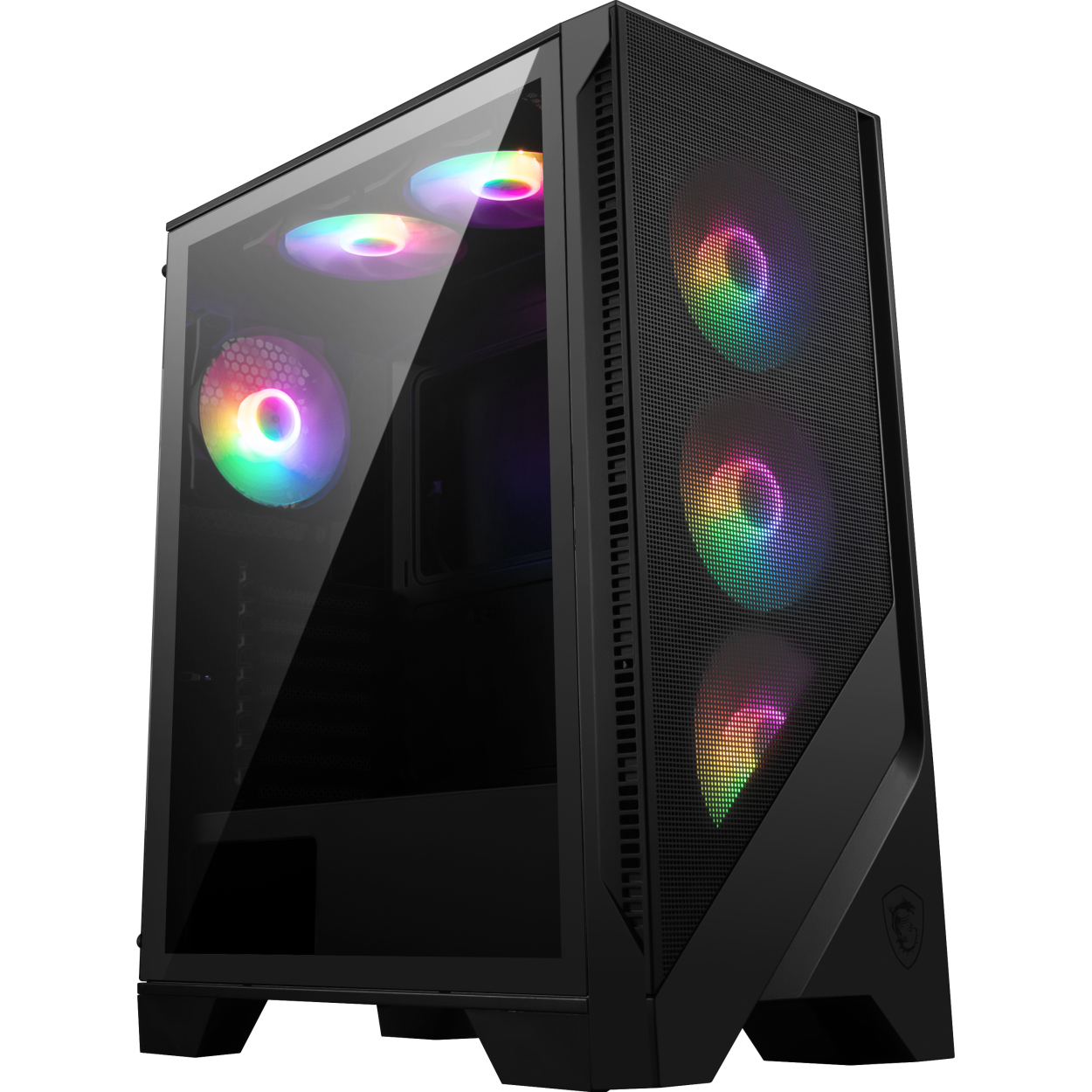 MSI MAG FORGE 120A AirFlow 6x120mm Auto RGB Fan PSU Yok Temperli Cam ATX Kasa
