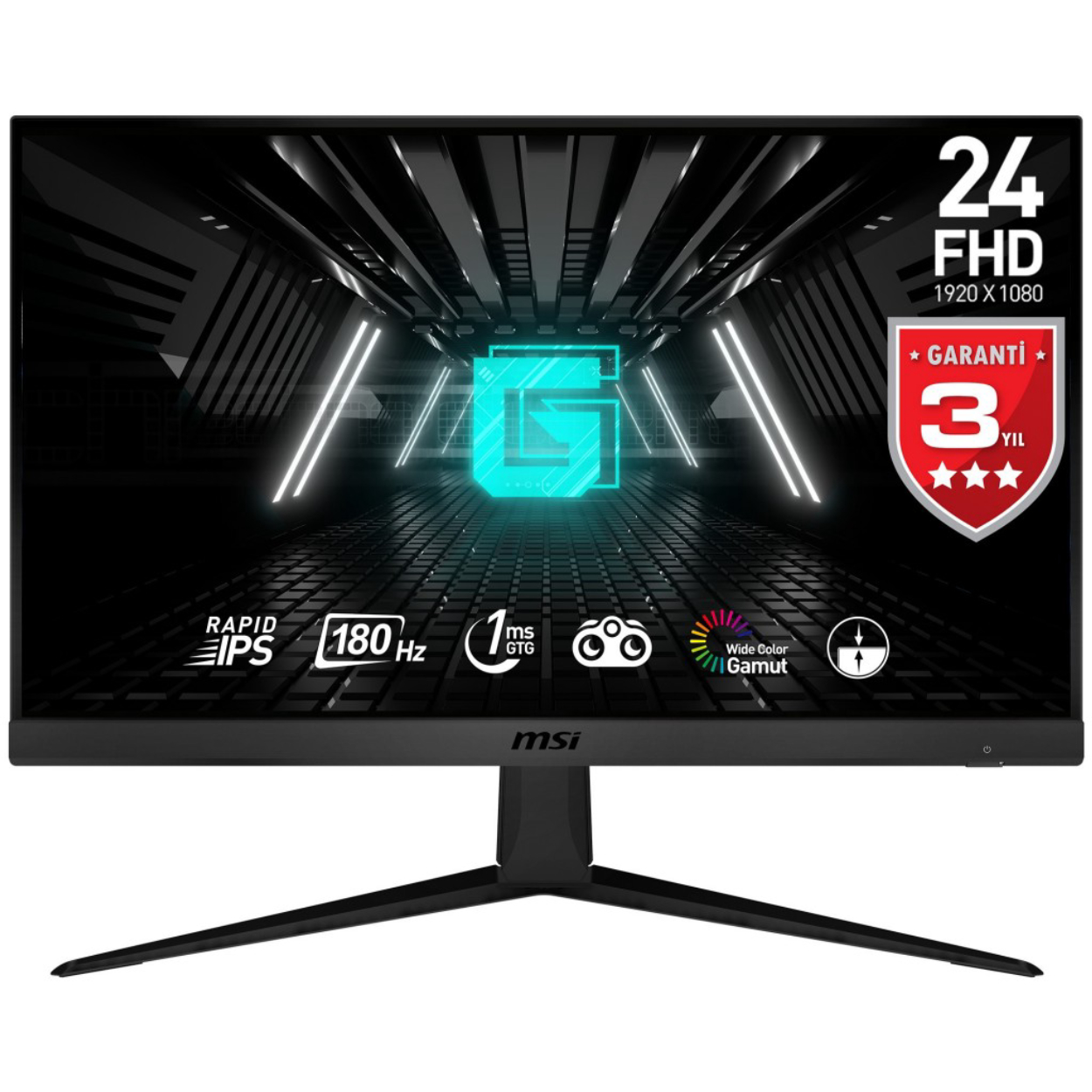 23.8" MSI G2412F 1ms 180Hz FHD 2xHDMI DP IPS Flat Gaming Monitör