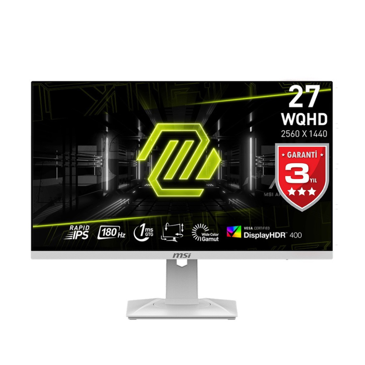 27" MSI MAG 274QRFW 1ms 180Hz 2560x1440 HDMI DP IPS Pivot Gaming Monitör
