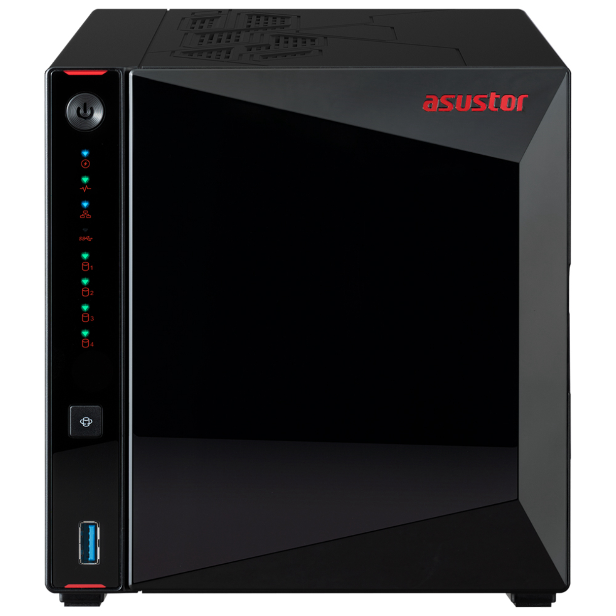Asustor AS5404T 4xDisk(4x22TB'a Kadar) 4GB DDR4 2x2.5GbE Nas Yedekleme Ünitesi