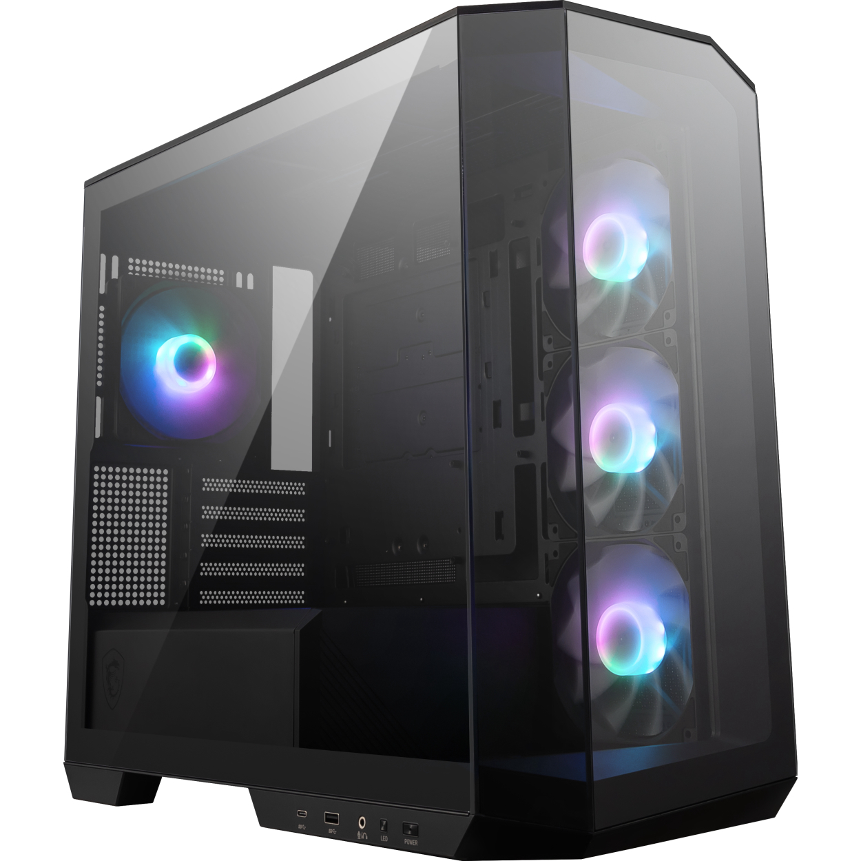 MSI MAG PANO M100R PZ 4x120mm Fan Temperli Cam PSU Yok mATX Panoramik