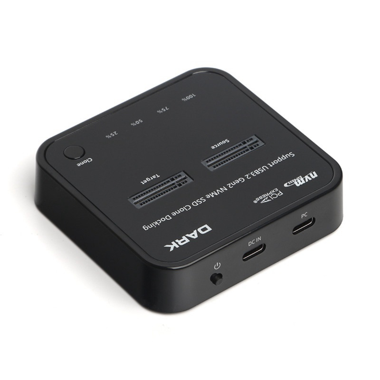 Dark USB 3.2 Gen 2 M.2 SSD Klon Destekli Disk İstasyonu (DK-AC-DSDM2X2C)