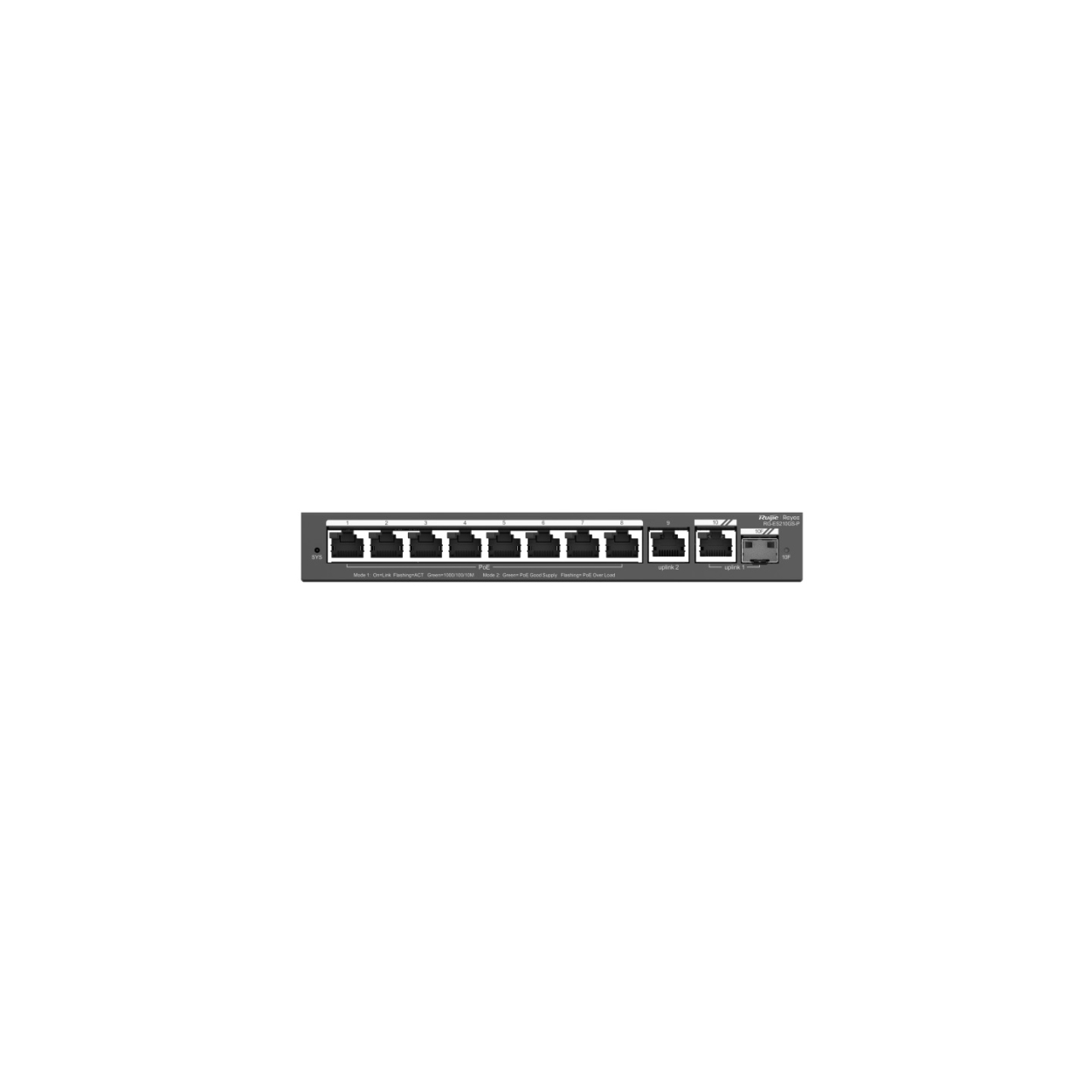 Ruijie Reyee RG-ES210GS-P 8Port Gigabit PoE + 1GE Combp SFP + 1GE Uplink Yönetil