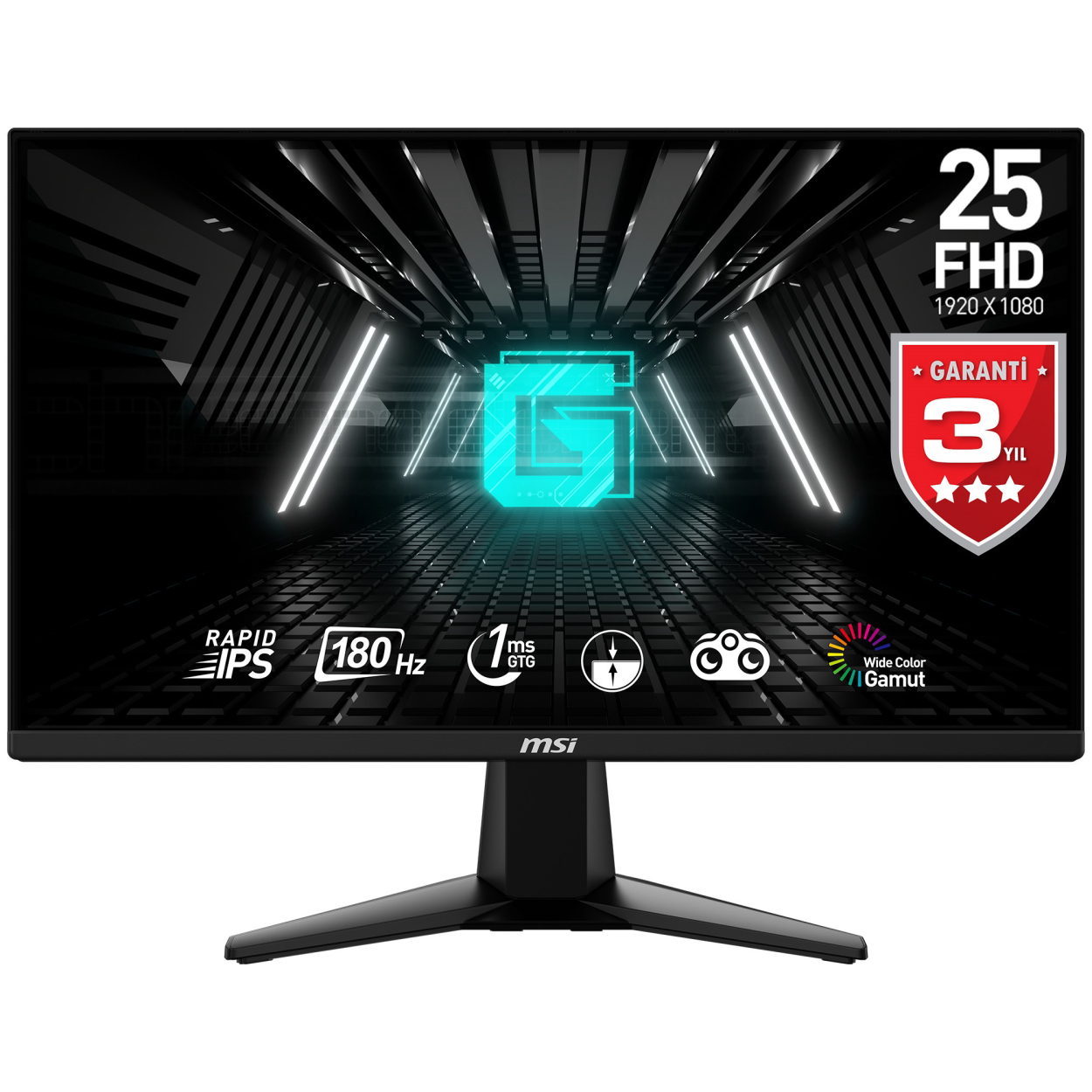 24.5" MSI G255F 1ms 180Hz FHD 2xHDMI IPS Flat Gaming Monitör