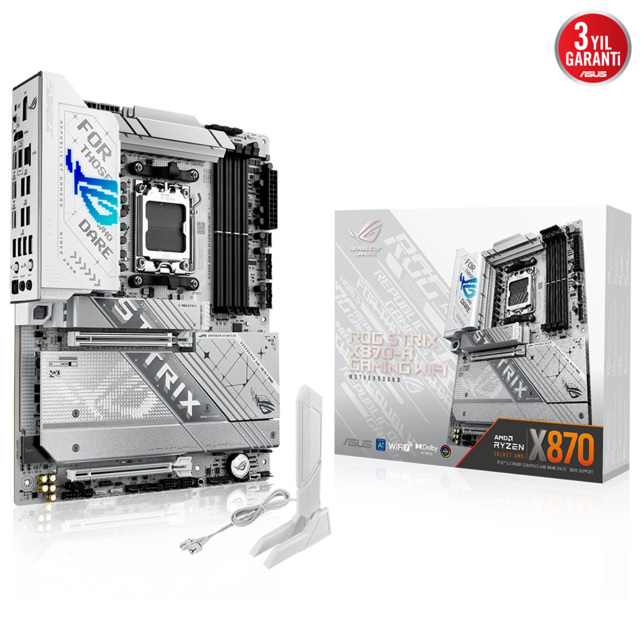 Asus ROG STRIX X870-A GAMING WIFI AM5 DDR5 8000(OC) 2xUSB4 4xM2 HDMI DP WIFI7 BT