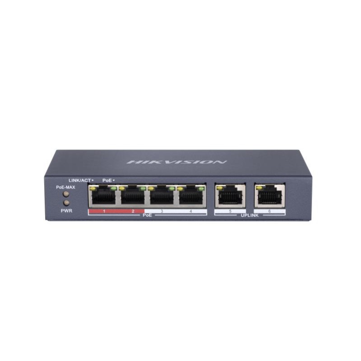 Hikvision DS-3E0106P-E/M 4Port 10/100 Yönetilemez Poe 35W Switch