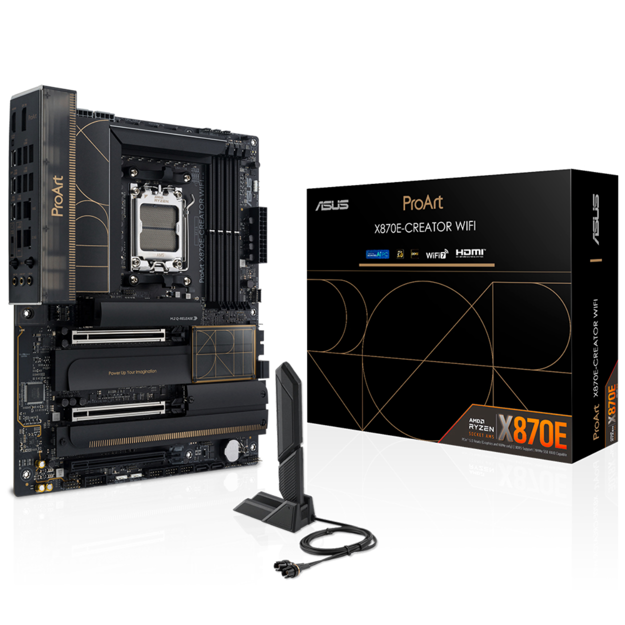 Asus PROART X870E-CREATOR WIFI AM5 DDR5 8000(OC) 2xUSB4 4xM2 HDMI WIFI7 BT 2xLan