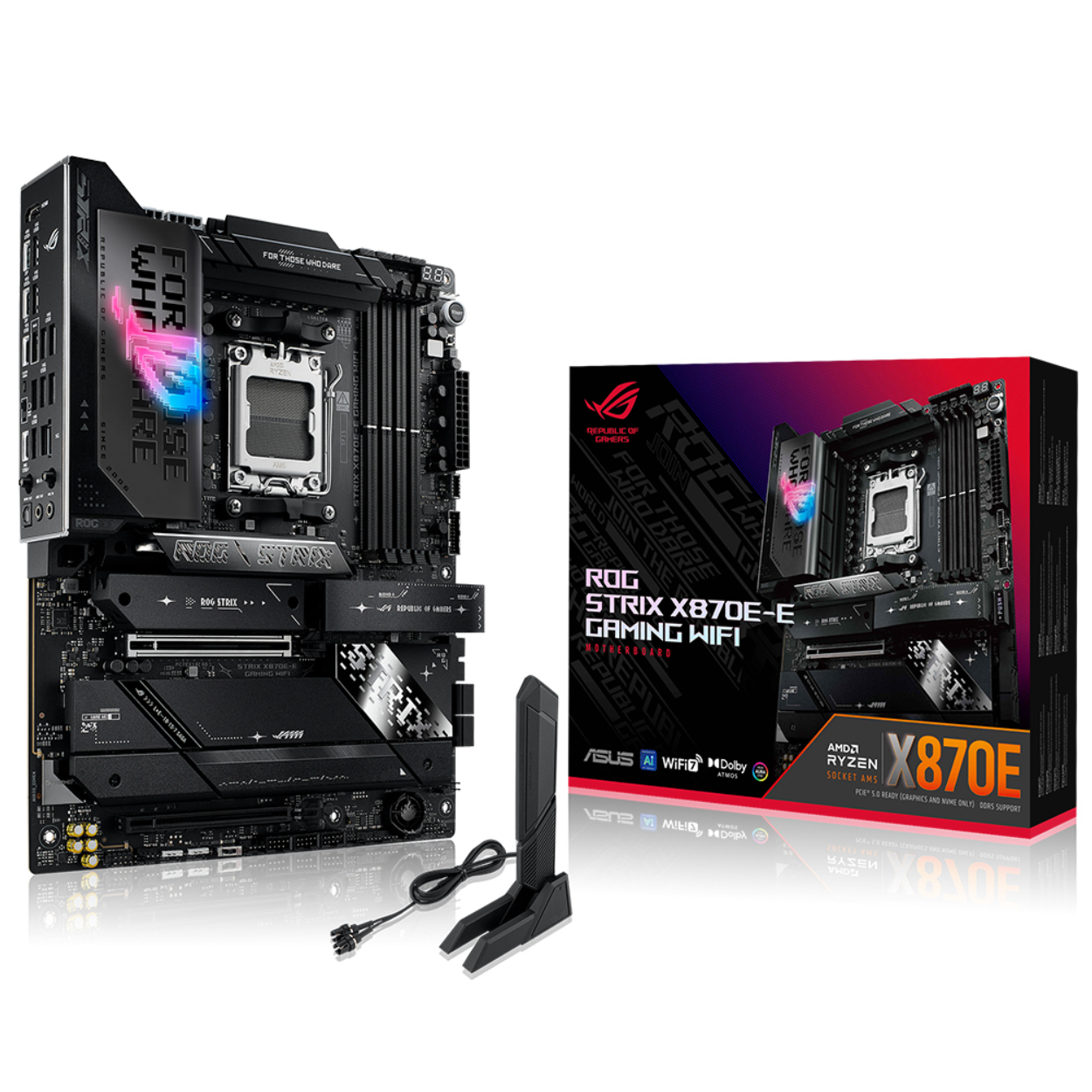 Asus ROG STRIX X870E-E GAMING WIFI AM5 DDR5 8000(OC) 2xUSB4 5xM2 HDMI WIFI7 BT