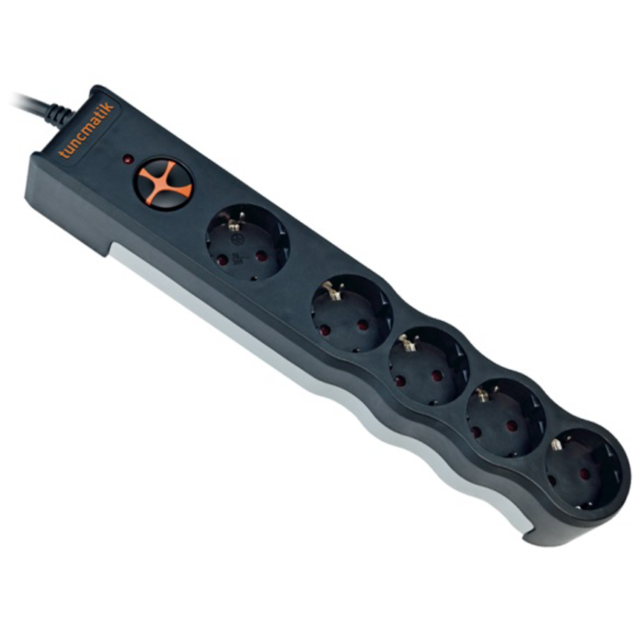 Tunçmatik Powersurge 5-li Akım Korumalı Priz Siyah (TSK6136)