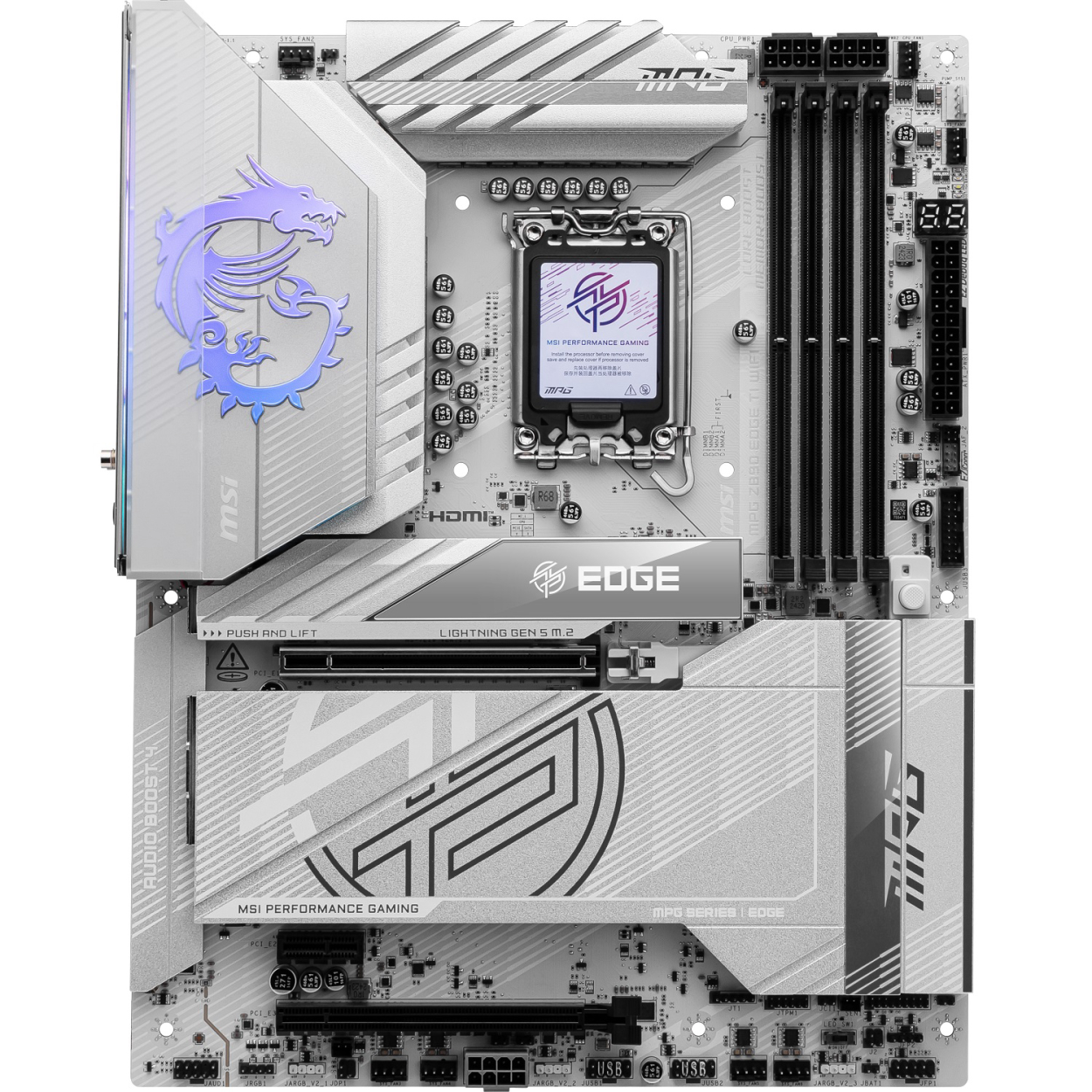 MSI MPG Z890I EDGE TI WIFI 1851P DDR5 8600(OC) USB M2 2xTB4 HDMI DP 5G Wifi7 mIT
