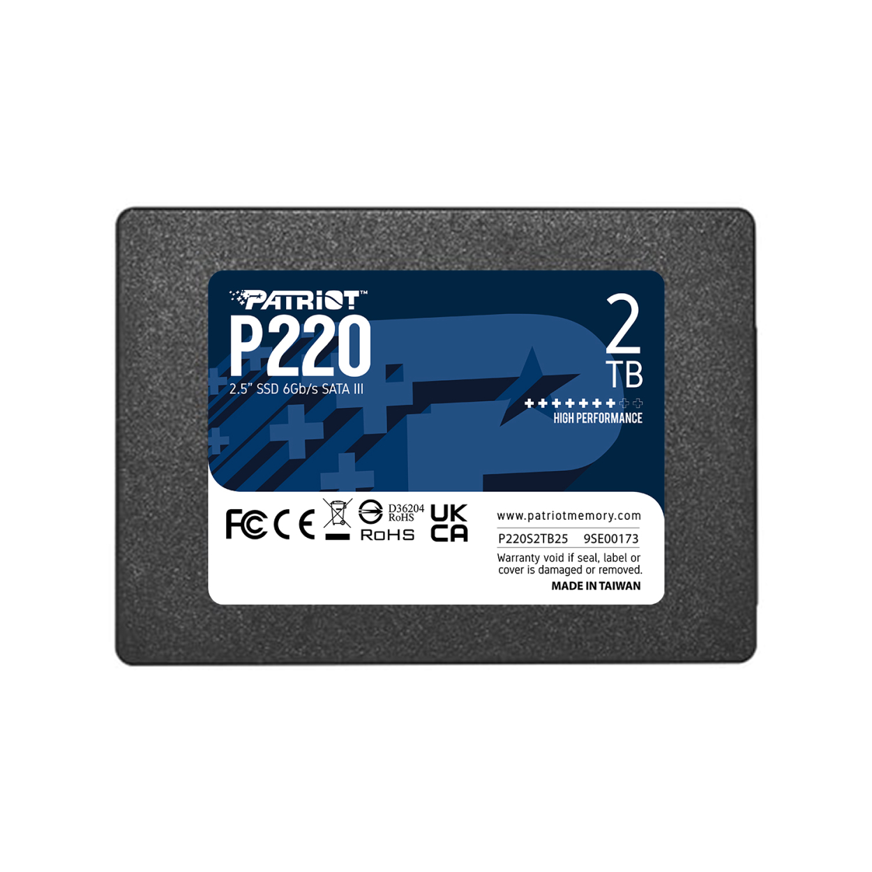 Patriot P220 2TB 2.5" 550-500MB/s  SATA III SSD (P220S2TB25)