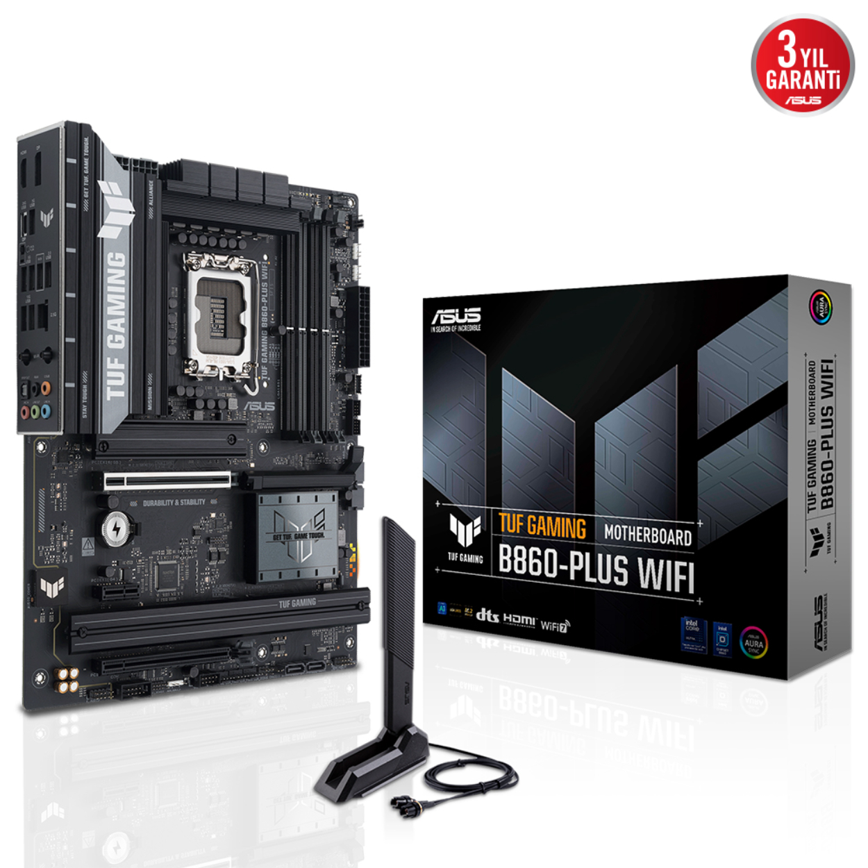 Asus TUF GAMING B860-PLUS WIFI DDR5 1851P DP HDMI 3xM2 RGB BT WiFi 7 ATX