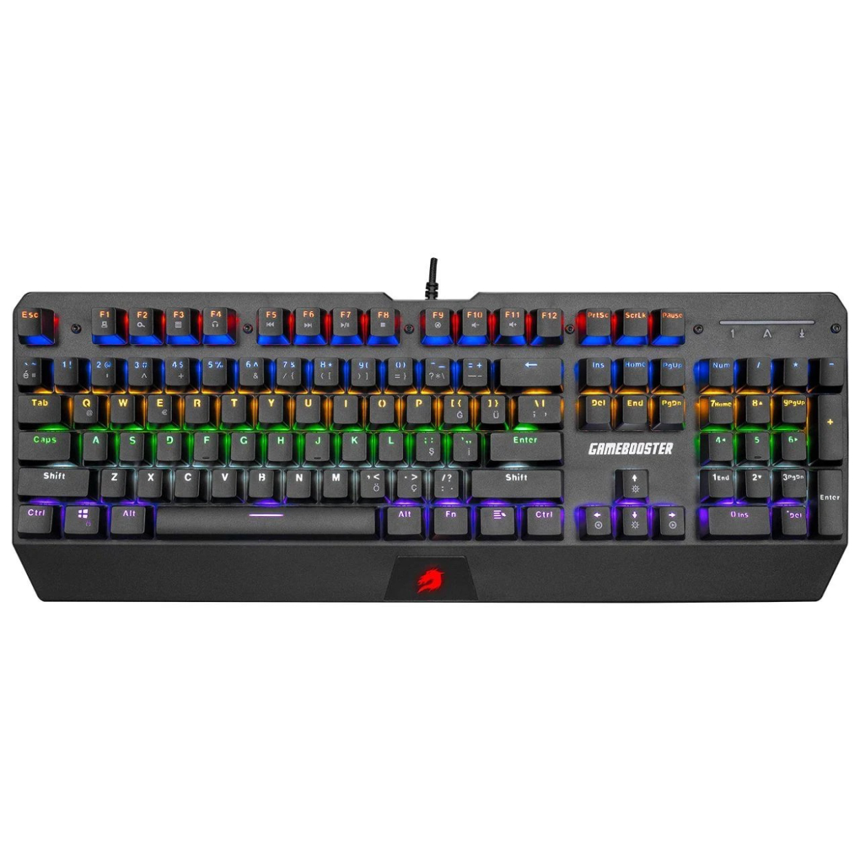 GameBooster G5R Q Rainbow Aydınlatmalı Mekanik Oyun Klavyesi