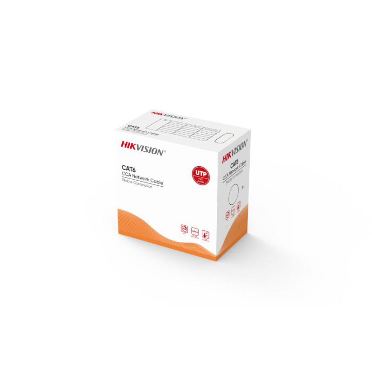 Hikvision DS-1LN6UU/CCA(O-STD) Cat6 U/UTP CCA Kablo Gri 305Mt