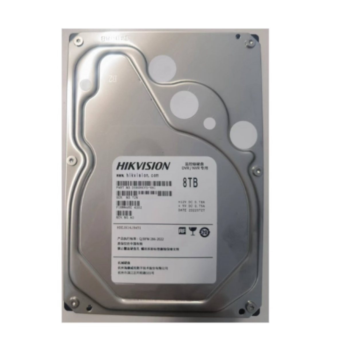 Hikvision 8TB 3.5'' Sata3 7200Rpm 256MB 7/24 Hdd [DS80HKVS-VX1]  Dist. ürünü
