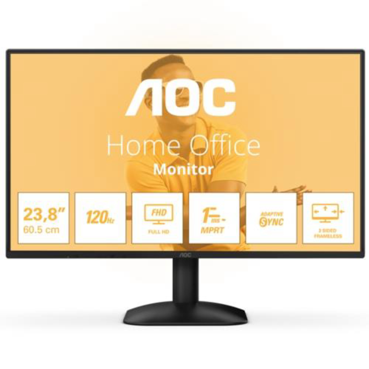 23.8" AOC 24B31H 4Ms 120Hz FHD IPS HDMI D-Sub Vesa Monitör