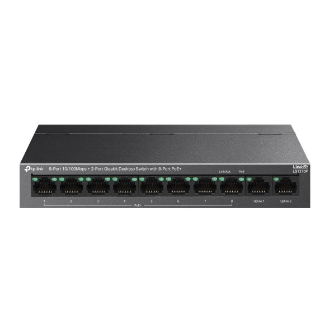 Tp-Link 10Port LS1210P 10/100 8xPoE Desktop Yönetilemez Switch