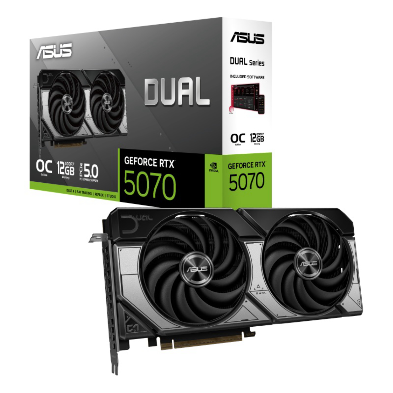 Asus 12GB DUAL-RTX5070-O12G GDDR7 192Bit HDMI 3xDP