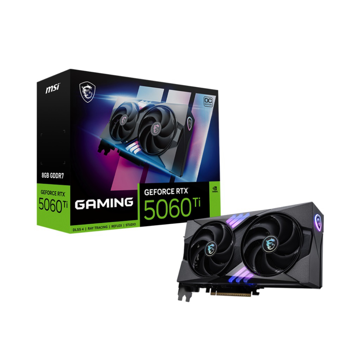 MSI 8GB GEFORCE RTX 5060 TI 8G GAMING OC GDDR7 [128Bit] PCIE 5.0 HDMI 3xDP