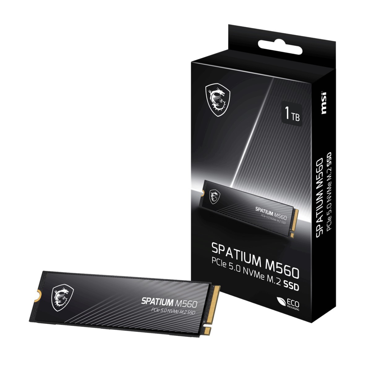 MSI 2TB SPATIUM M560 PCIE 5.0 NVME M.2 2TB SSD 10300-8700MB/s