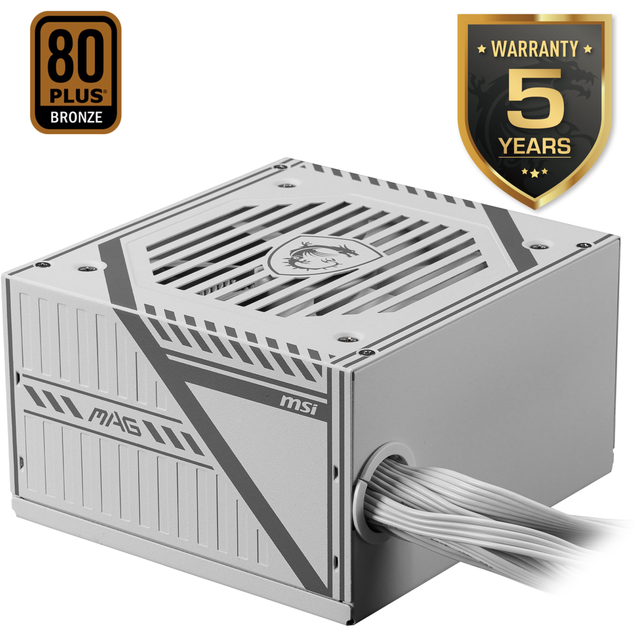 MSI MAG A650BNL WHITE 650W 80+Bronze 120mm Power Supply