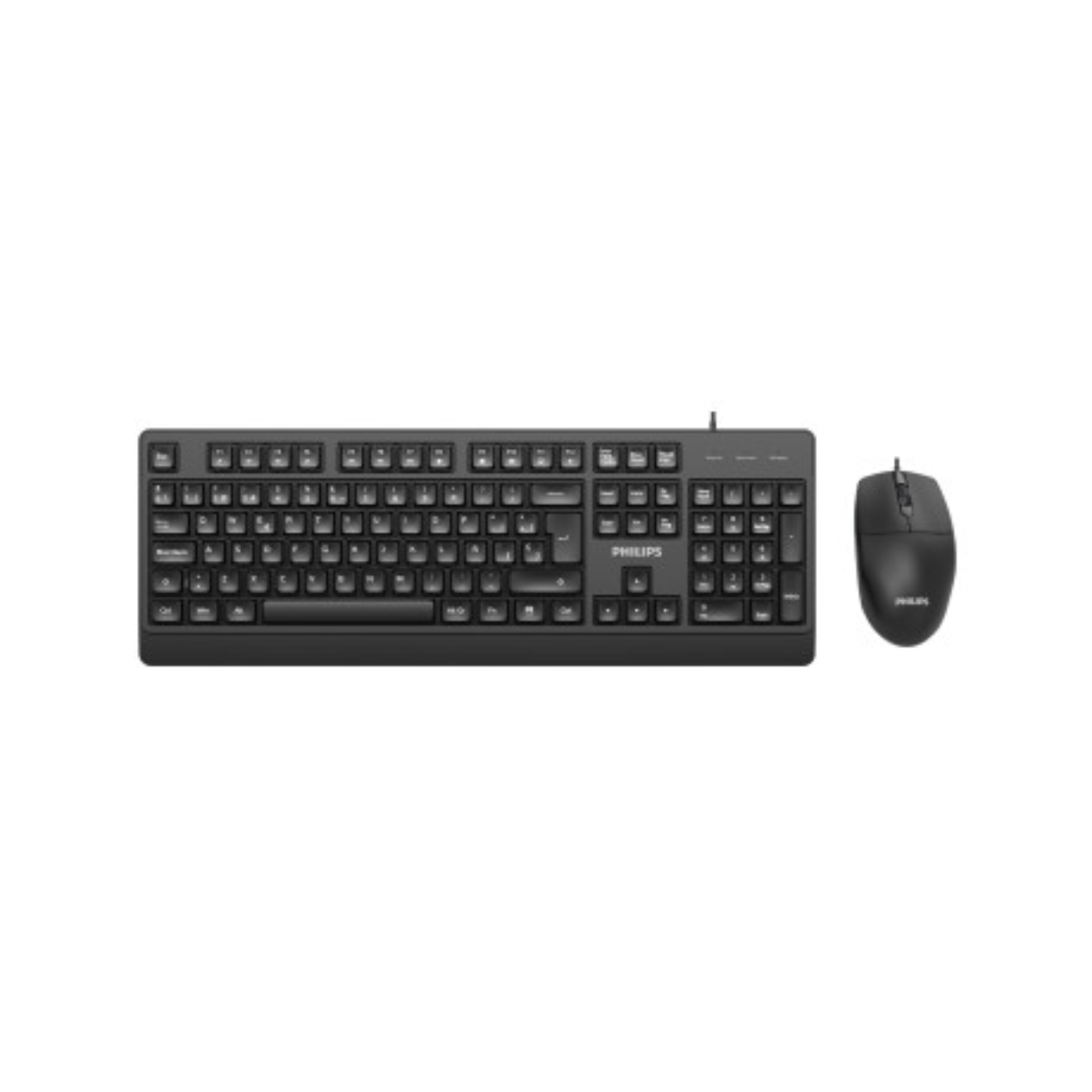 Philips Kablolu Q Klavye Mouse Set Siyah (SPT6247B)