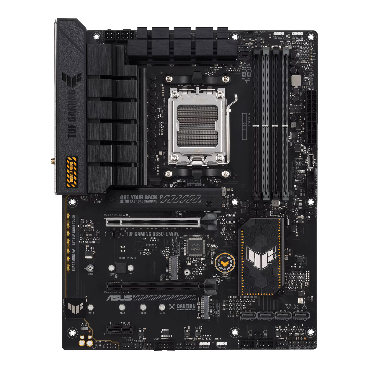 Asus TUF GAMING B650-E WIFI AM5 DDR5 8000(OC) HDMI DP 3xM2  BT ATX 128GB Ram
