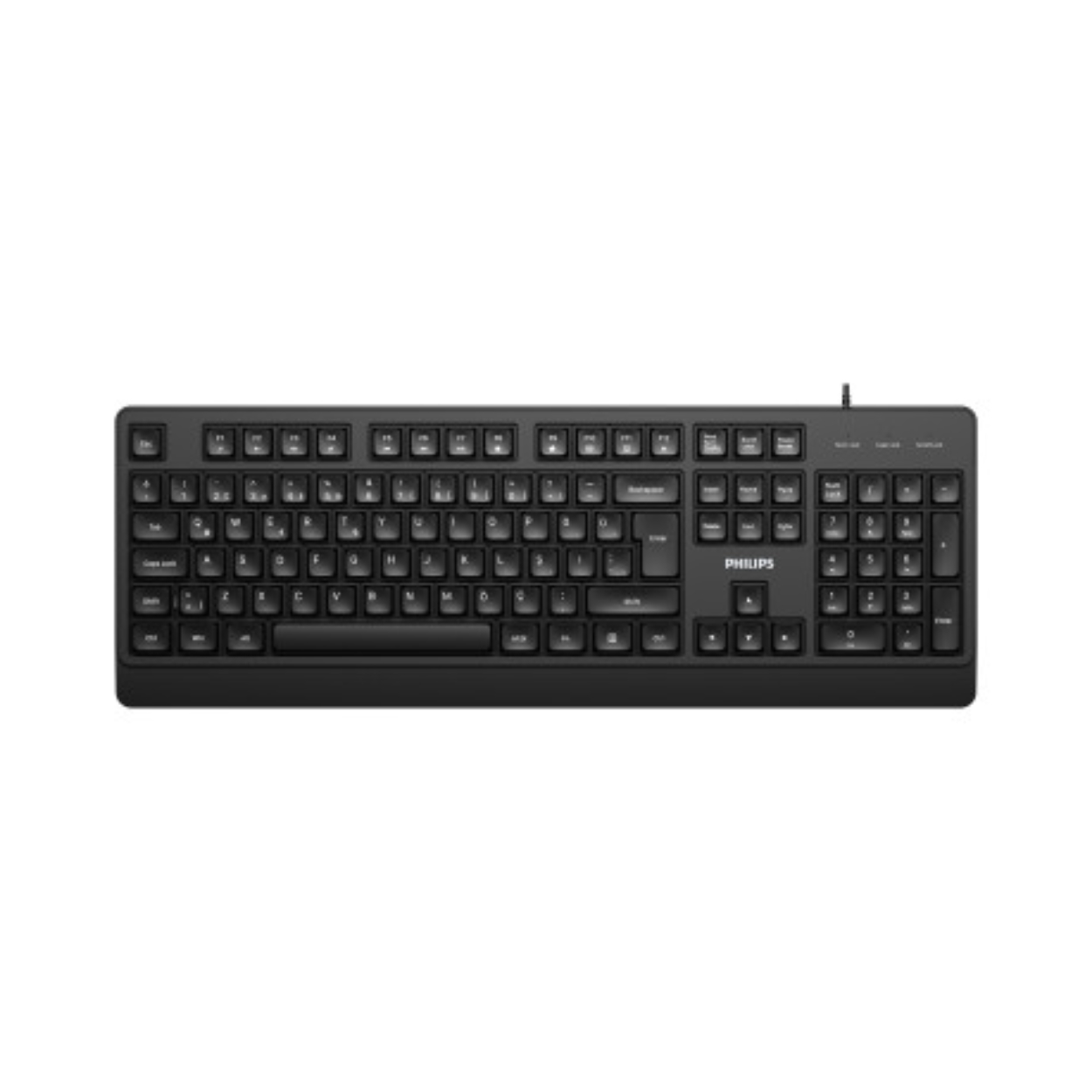 Philips Kablolu Q Klavye Siyah (SPK6247B)