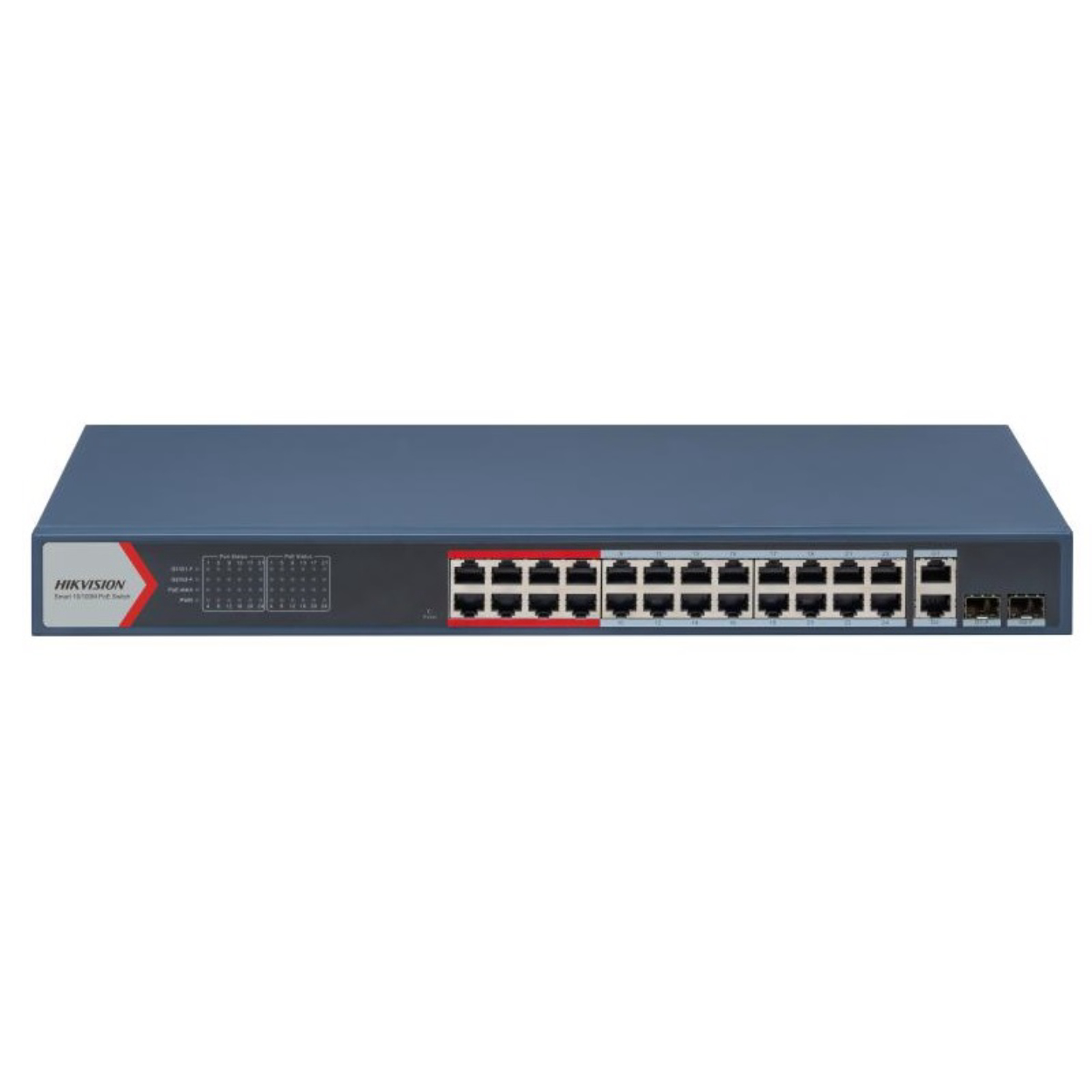 Hikvision DS-3E1326P-EI 24Port 10/100  2xGgbit Combo Yönetilebilir Poe 370W Swit