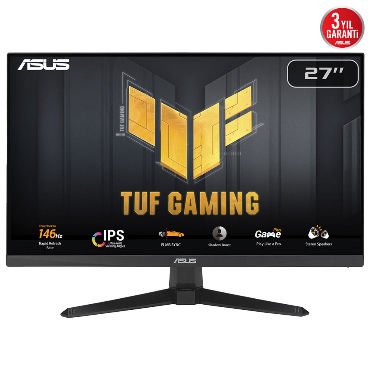 27" Asus TUF GAMING VG279QE5A 1ms 146Hz  IPS DP HDMI MM Vesa Flat Monitör