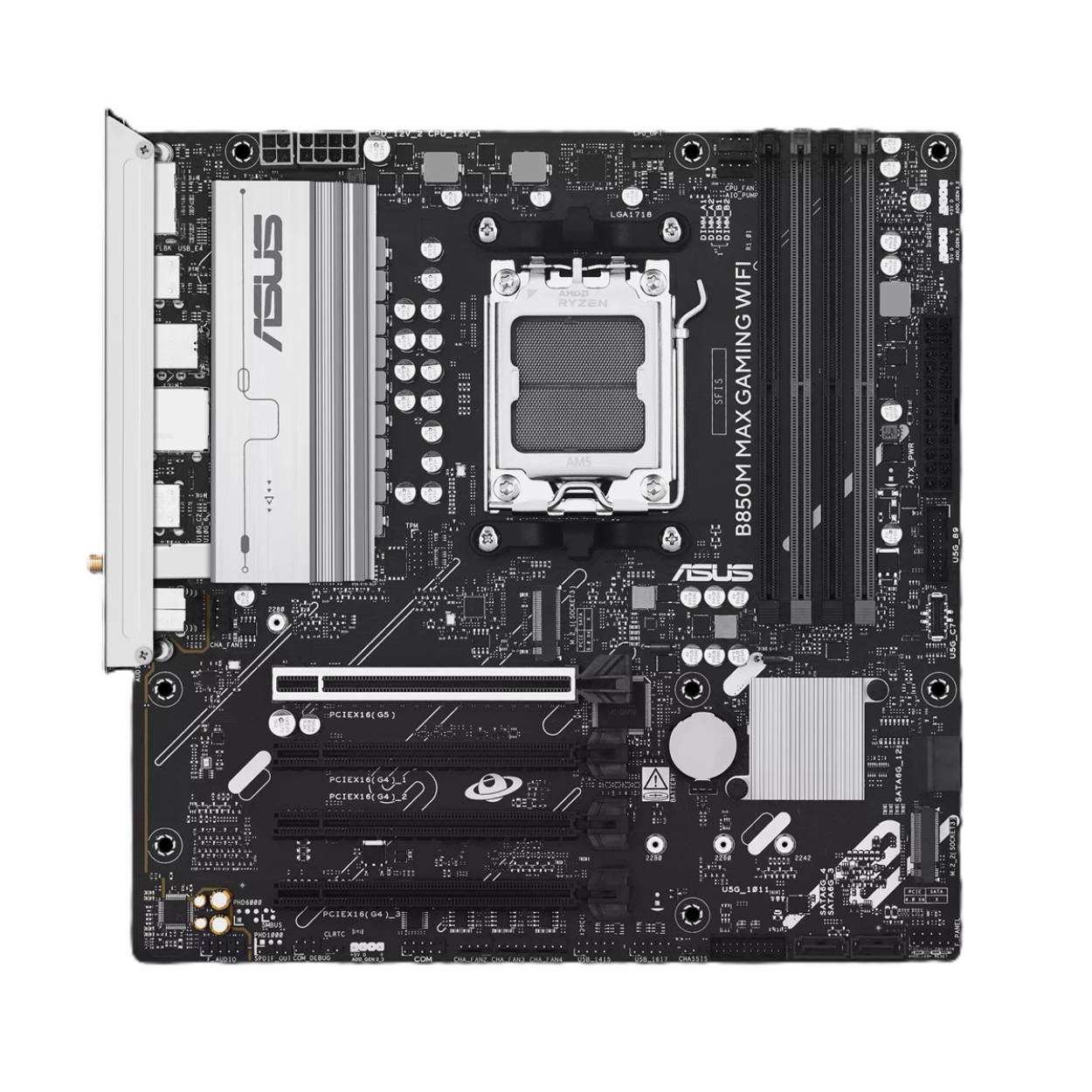 Asus B850M MAX GAMING WIFI AM5 DDR5 8000(OC) USB 3xM2 HDMI DP Gbit mATX