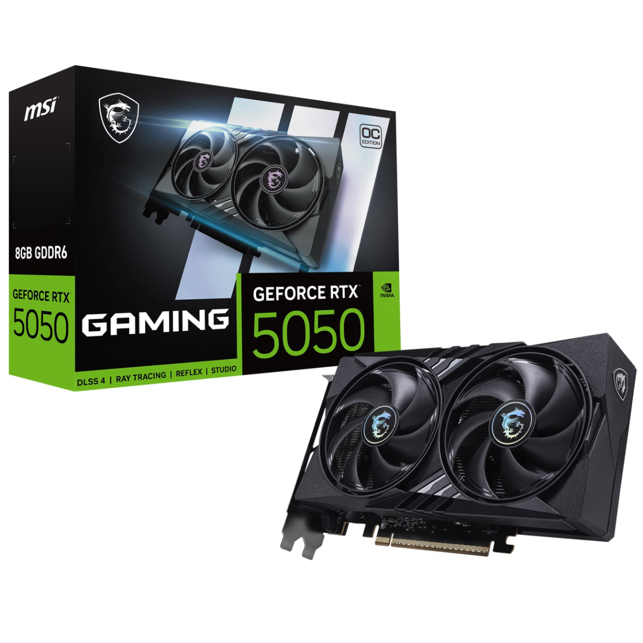 MSI 8GB GEFORCE RTX 5050 8G GAMING OC GDDR6 [128bit]  PCIE 5.0 1xHDMI 3xDP