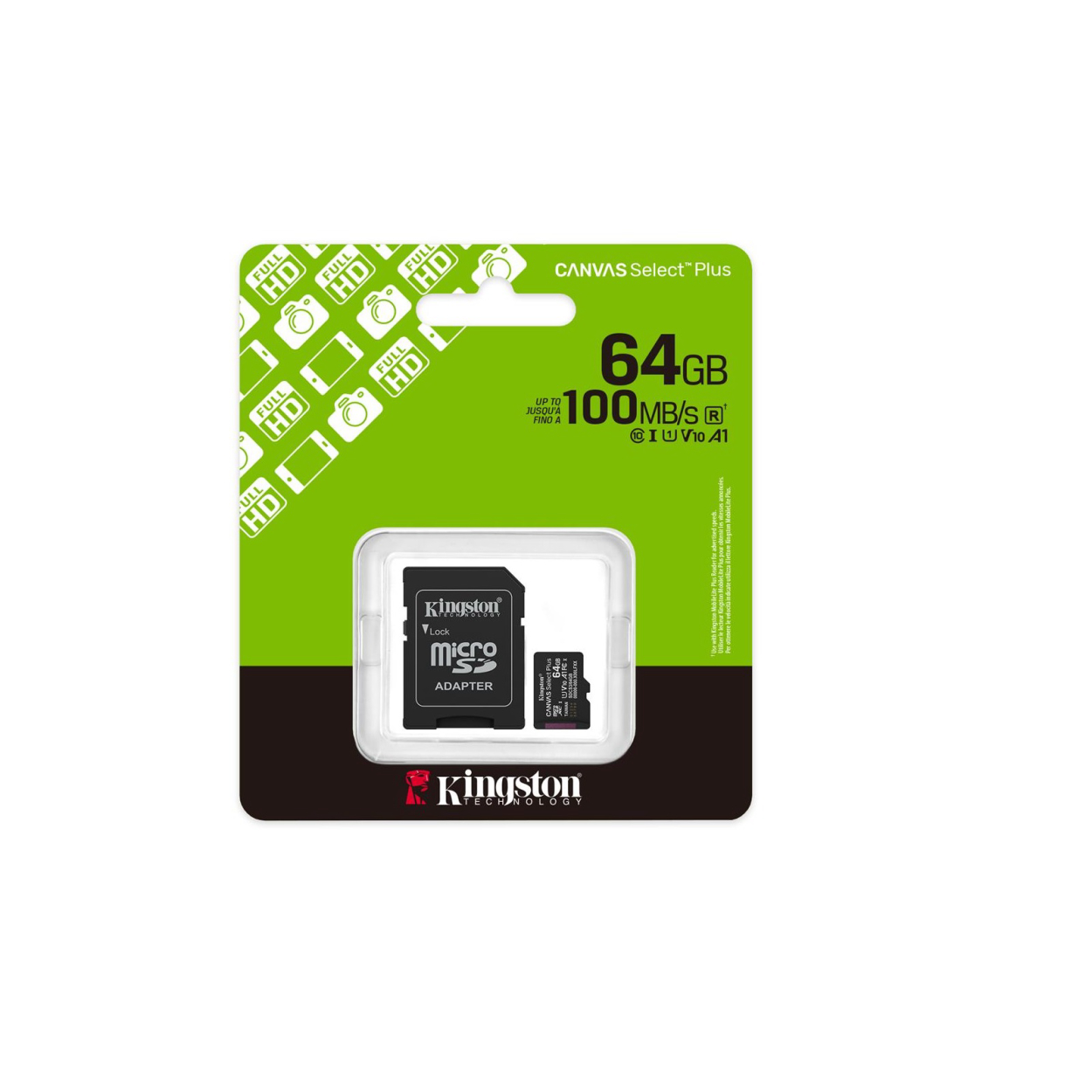 Kingston 64GB Micro SDXC Canvas 100MB/s [SDCS3/64GB