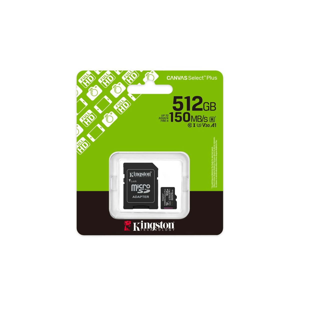 Kingston 512GB Micro SDXC Canvas 150MB/s [SDCS3/512GB